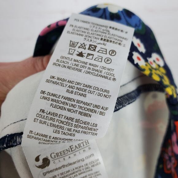 Boden Ponte A-line Mini Skirt Size US 10R Floral Pockets Stretch EXCELLENT - Picture 8 of 10